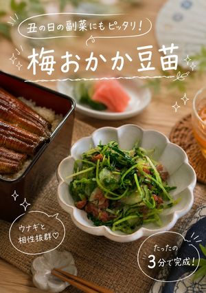 さっぱり豆苗梅おかか-レシピのメイン写真