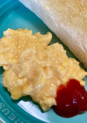 レンジで簡単♪しっとりスクランブルエッグ-レシピのメイン写真