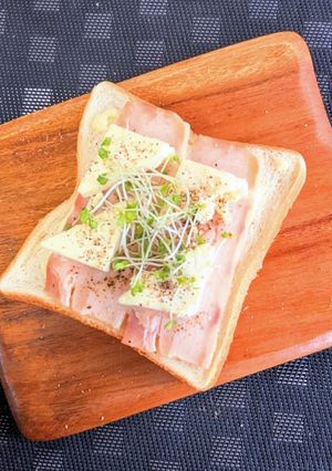 クリームチーズとベーコンのトースト-レシピのメイン写真