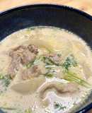 簡単！カブと豚肉のミルク味噌スープ