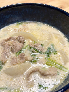 簡単!カブと豚肉のミルク味噌スープ-レシピのメイン写真