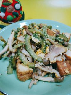ゴーヤと厚揚げの炒めもの-レシピのメイン写真