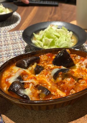ナスミートチーズ焼き-レシピのメイン写真