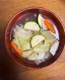 シンプル野菜だけスープ　夏でも美味しい