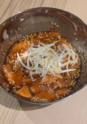 お手軽！サーモンユッケ-レシピのメイン写真