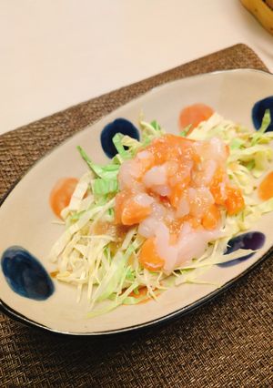 キャベツとまぐろ・いかのせサラダ-レシピのメイン写真