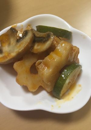 ちくわぶのケチャップ炒め(*´ω`*)-レシピのメイン写真