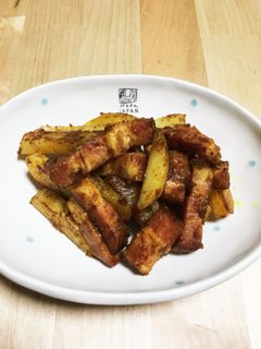 じゃがいもとベーコンのカレー炒め☆簡単-レシピのメイン写真