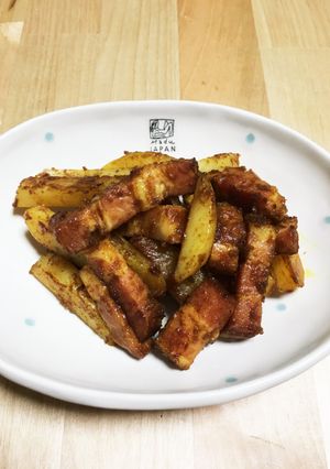 じゃがいもとベーコンのカレー炒め☆簡単-レシピのメイン写真