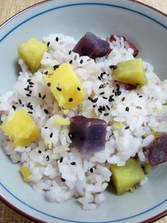 さつまいも(2種)の炊き込みご飯-レシピのメイン写真