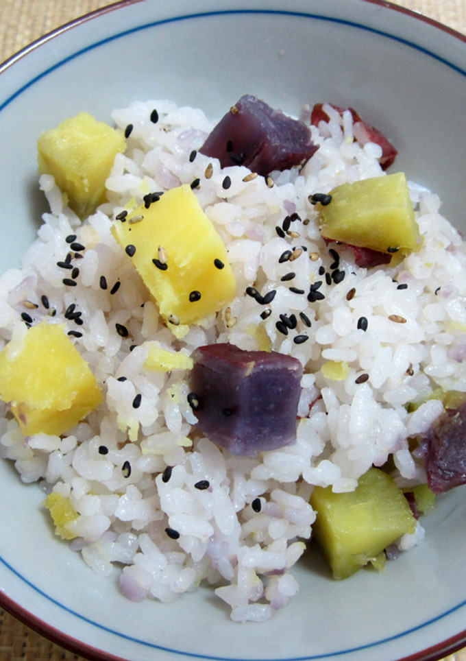 さつまいも（２種）の炊き込みご飯-レシピのメイン写真