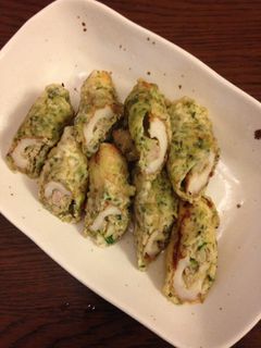 餃子のたねリメイクちくわの磯辺揚げ-レシピのメイン写真