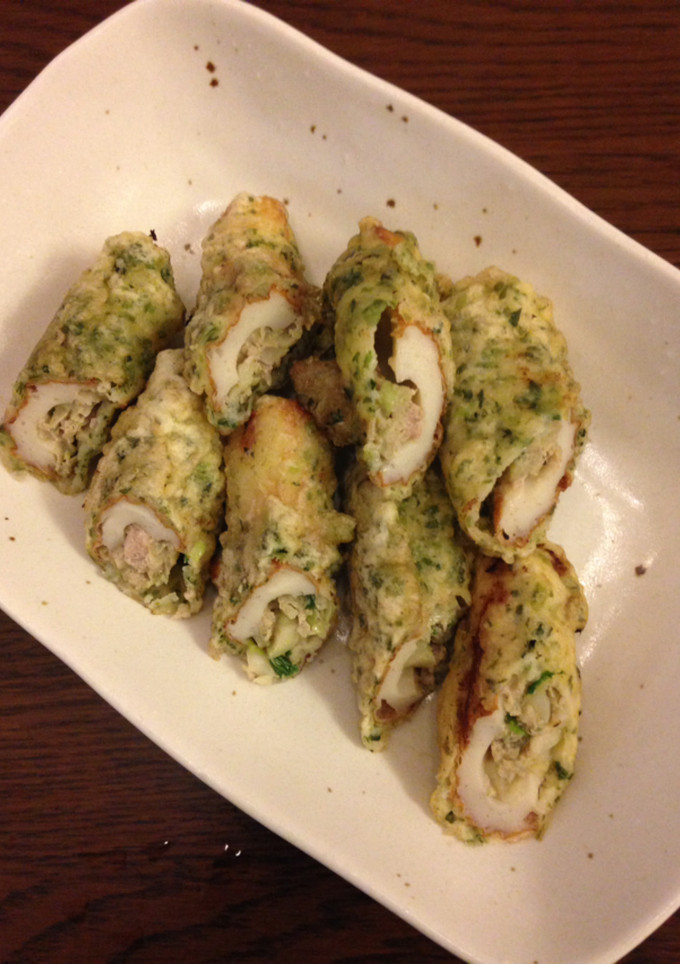 餃子のたねリメイクちくわの磯辺揚げ-レシピのメイン写真