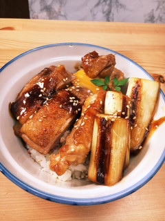 甘辛照り焼きとネギ丼-レシピのメイン写真