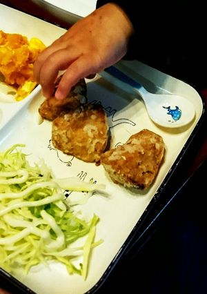アレルギー対応の夕食、魚の竜田あげ-レシピのメイン写真