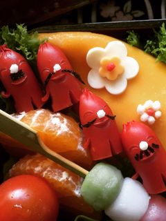 簡単 キャラ弁 おかず ソーセー人③-レシピのメイン写真