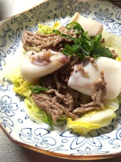 いかとミンチの白菜うま炒め-レシピのメイン写真