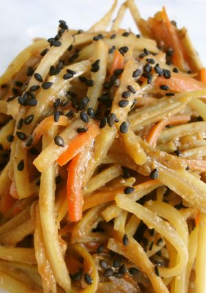 ノンオイル♪甘酒と味噌で作るきんぴら-レシピのメイン写真