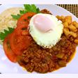 トマト缶でセロリと人参のキーマカレー♡
