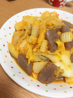 白菜とこんにゃくのピリ辛豆板醤炒め-レシピのメイン写真