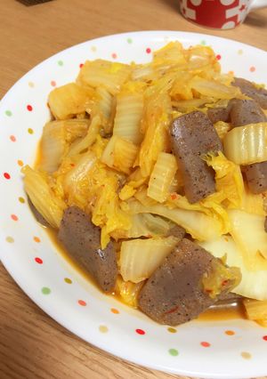 白菜とこんにゃくのピリ辛豆板醤炒め-レシピのメイン写真