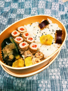 二色肉巻き弁当-レシピのメイン写真