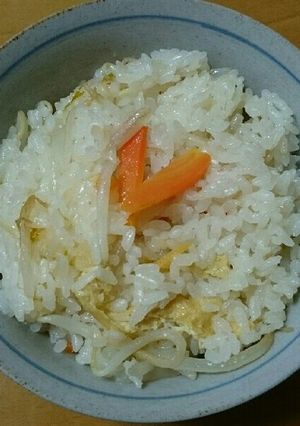 お手軽☆ヘルシー☆もやしの炊き込みご飯☆-レシピのメイン写真