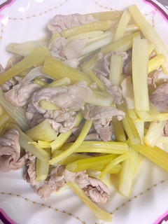 簡単さっぱりな豚肉とセロリ炒め-レシピのメイン写真