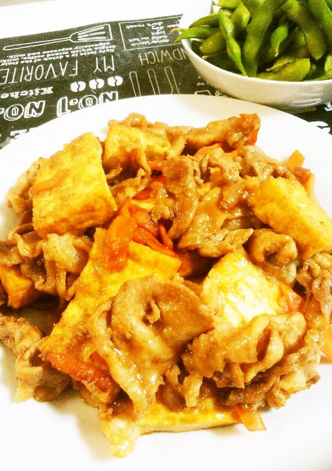厚揚げと豚コマの焼肉タレ焼き-レシピのメイン写真