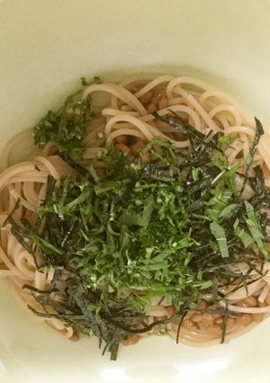 納豆パスタ-レシピのメイン写真