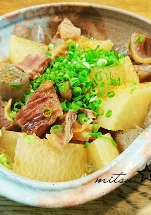 ほっこりホカホカ♡牛すじ煮込み-レシピのメイン写真