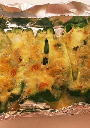 簡単！まるごとピーマンのジャコマヨ焼き！-レシピのメイン写真