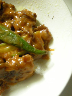牛肉とオクラのチーズケチャップ炒め-レシピのメイン写真