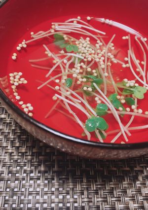 速攻！お腹に優しい☆しいたけ茶のお吸物-レシピのメイン写真