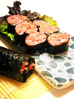赤鬼の恵方巻✨-レシピのメイン写真