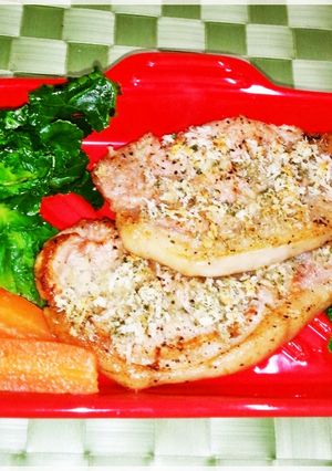 オーブン低温焼成❉豚ロース❉パン粉乗せ-レシピのメイン写真