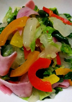 ☆白菜 パプリカ ハム の温野菜サラダ☆-レシピのメイン写真