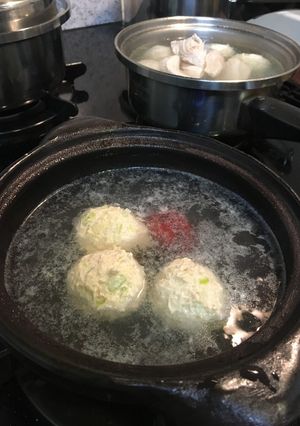 胃腸復活。蓮根と鶏団子のトロトロスープ-レシピのメイン写真