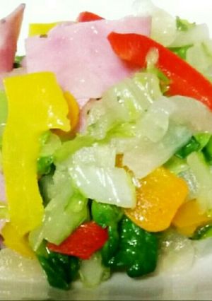 えごま油で☆白菜 パプリカ 温野菜サラダ-レシピのメイン写真