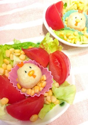 キャラ弁にも♪簡単！とりの巣カップ♪-レシピのメイン写真