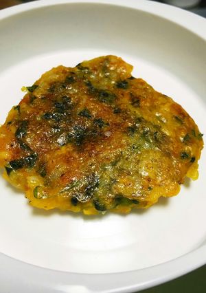 離乳食後期手掴み食べ☆三色ライスお焼き-レシピのメイン写真