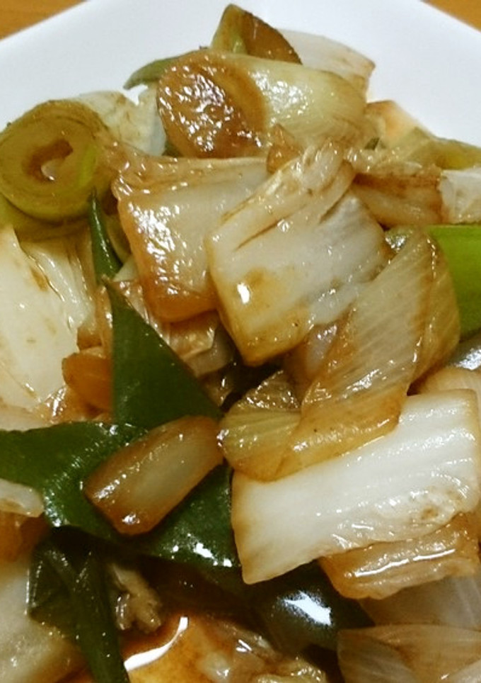 超簡単！白菜と長ねぎのコク旨中華炒め♪-レシピのメイン写真