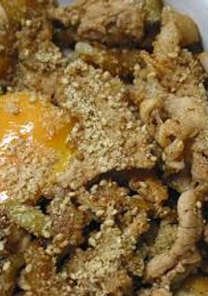 ゴマたっぷり豚肉丼-レシピのメイン写真