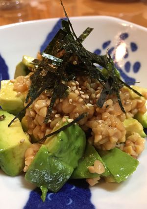 胡麻油香る♡アボカド納豆-レシピのメイン写真