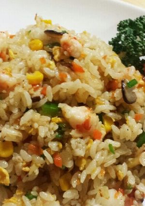 野菜ゴロゴロ 海老ライス (ピラフ風)-レシピのメイン写真