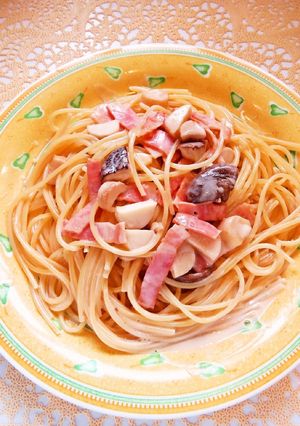 ☺きのことベーコンの簡単クリームパスタ☺-レシピのメイン写真