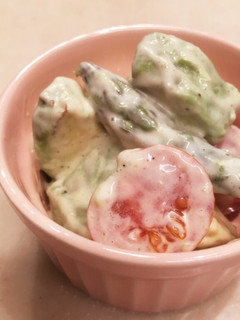 アスパラ&ミニトマトのアボカドサラダ-レシピのメイン写真