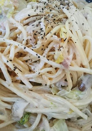 子供も♡白菜とツナのチーズクリームパスタ-レシピのメイン写真