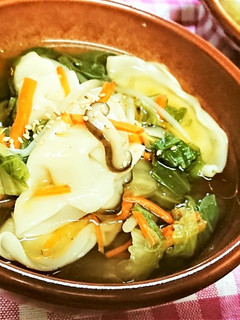 野菜たっぷり★身体に優しい【スープ餃子】-レシピのメイン写真
