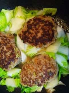 山芋とネギの和風ハンバーグ-レシピのメイン写真